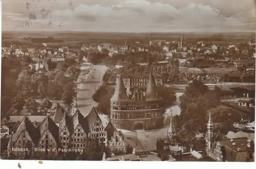Lübeck von der Petrikirche gl1928 24.882