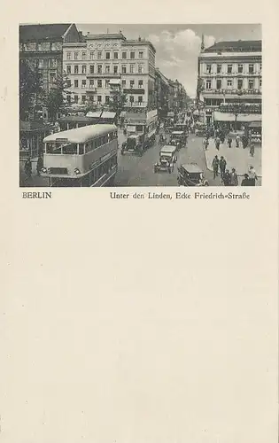 Berlin Unter den Linden Ecke Friedrich Str. ngl 114.715