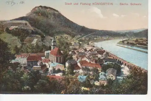 Sächs. Schweiz Königstein mit Festung ngl 84.859