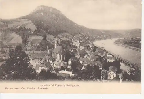 Stadt und Festung Königstein gl1955 84.870