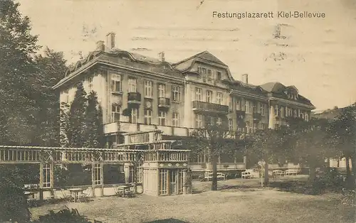 Kiel-Bellevue Festungslazarett feldpgl1915 116.267