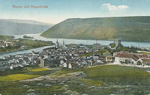 Bingen und Bingerbrück am Rhein Panorama ngl 130.928