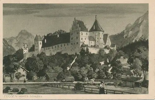 Füssen Hohes Schloss gl1925 123.266