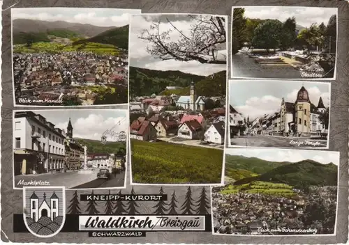 Waldkirch Schwarzwald Mehrbildkarte gl1966 26.529