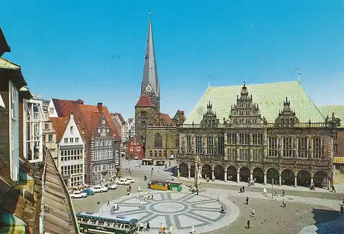 Bremen Markt Rathaus Liebfrauenkirche gl1981 114.762