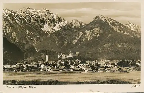 Füssen Panorama gl1936 123.307