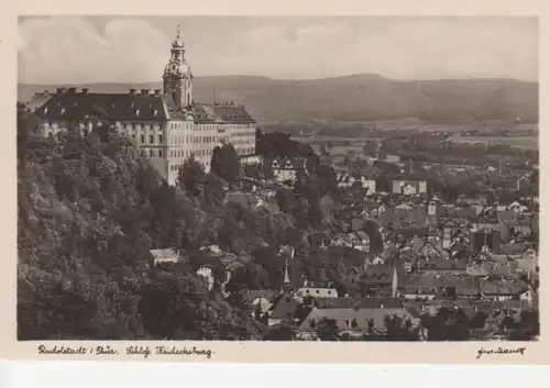Rudolstadt Stadtpanorama und Schloss ngl 88.667