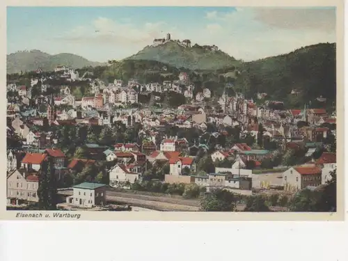 Eisenach Panorama mit Wartburg gl1942 90.390