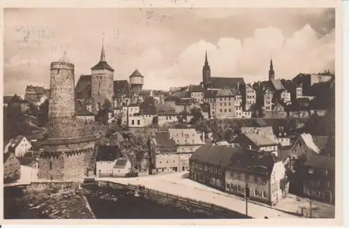 Bautzen Blick von der Kronprinzenbrücke gl1936 85.883