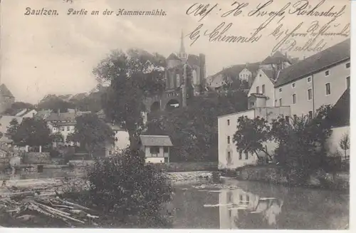 Bautzen Partie an der Hammermühle gl1908 85.941