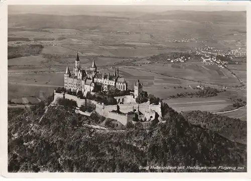 Burg Hohenzollern mit Hechingen Luftbild ngl 28.647