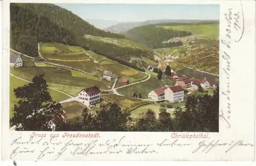 Gruss aus Freudenstadt Christophsthal gl1903 26.098