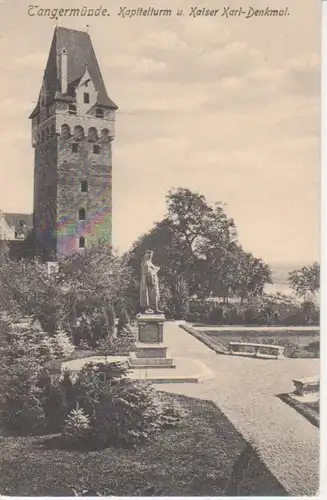 Tangermünde Kapitelturm Kaiser Karl-Denkmal ngl 90.810