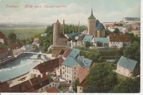 Bautzen Blick vom Bürgergarten gl1911 85.922