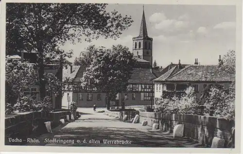 Vacha a.W. Alte Werrabrücke Stadteingang ngl 89.271