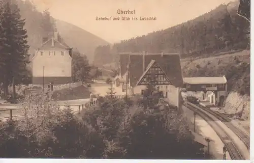Oberhof Bahnhof und Blick ins Lubachtal ngl 89.290