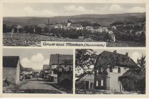 Macken (Hunsrück) Straßen Forst-Haus gl1939 99.516