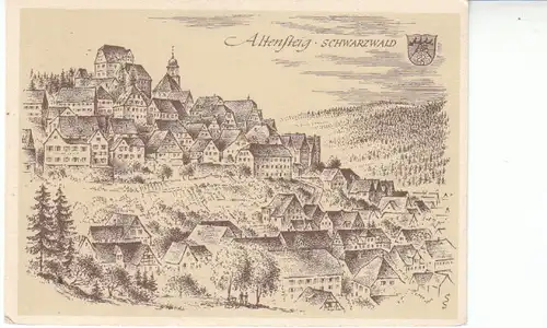Altensteig Württ. Künstlerkarte ngl 26.326