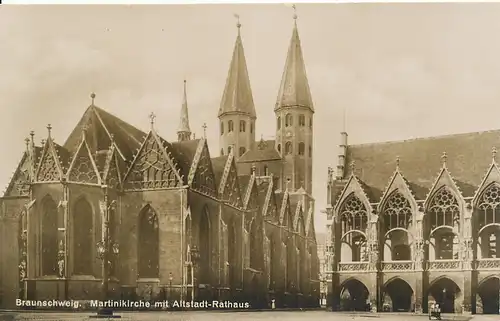Braunschweig Martinikirche und Rathaus ngl 116.896