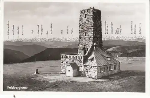 Schwarzwald Feldbergturm gl1938 25.814