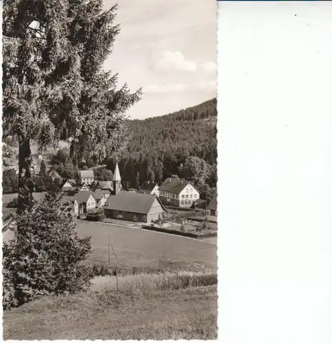 Obertal Baiersbronn Teilansicht m.Kirche gl1960 26.392