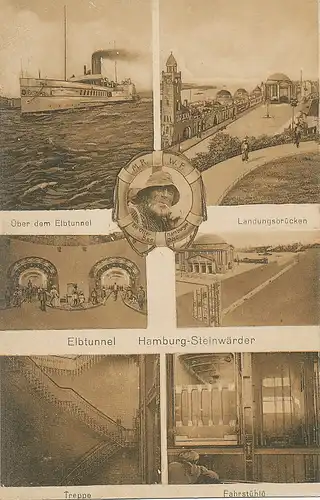 Hamburg Elbtunnel-Teilansichten ngl 115.865