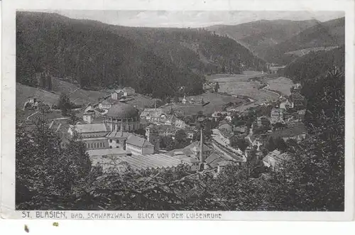 St.Blasien Schwarzwald v.d.Luisenruhe gl1918 26.395