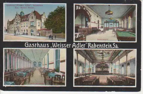 Chemnitz Gasthaus Weisser Adler Rabenst. gl1923 86.310