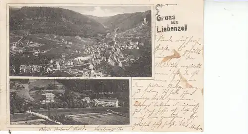 Gruss aus Liebenzell 2 Ansichten gl1907 25.908