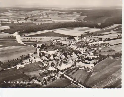 Gruß aus Roßbach Mönchsberg von oben ges. ngl 85.038