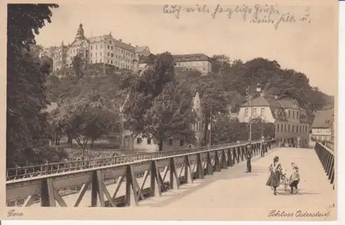 Gera Brücke und Schloss Osterstein gl1935 89.929