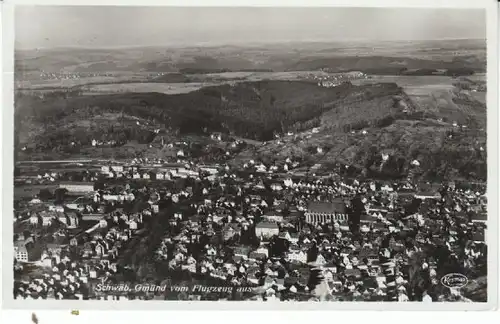 Schwäbisch Gmünde vom Flugzeug aus gl1938 26.022