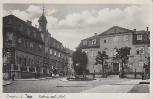 Ilmenau Rathaus und Schloss ngl 89.802