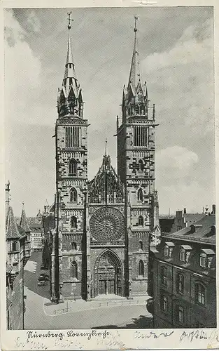 Nürnberg Lorenzkirche feldpgl1942 124.738