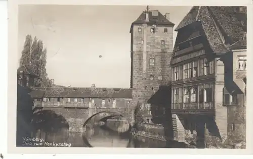 Nürnberg Blick zum Henkersteg gl1932 27.451