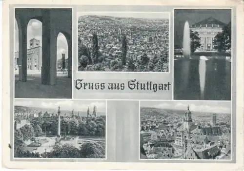 Stuttgart Mehrbildkarte ngl 26.642