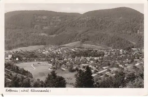 Loffenau Schwarzwald von oben gl1954 26.124