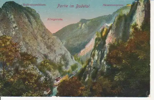 Partie im Bodetal Königsruhe Felsen ngl 91.746