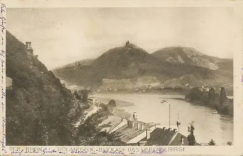 Rolandseck Blick auf das Siebengebirge gl1930 134.731