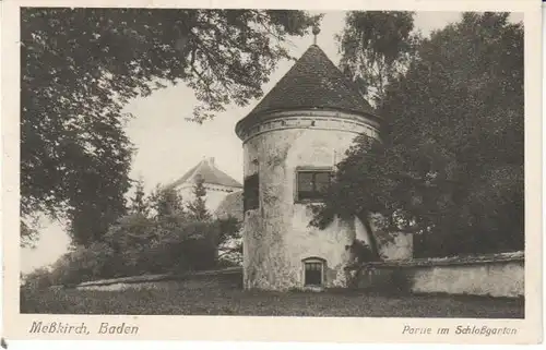 Meßkirch /Baden Partie im Schloßgarten gl1925 25.487