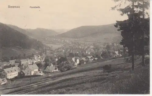 Ilmenau und Manebach Panorama gl1917 89.740