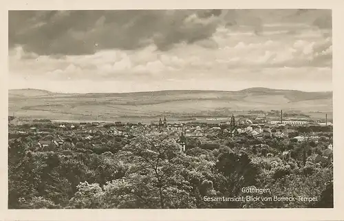 Göttingen Total Blick vom Borheck-Tempel ngl 114.797