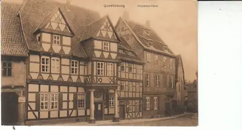 Quedlinburg Klopstock-Haus gl1913 27.537