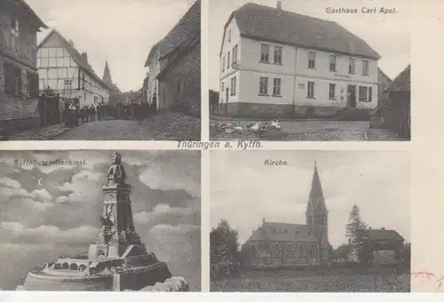 Thüringen/Kyffh. Gasthaus Carl Apel Kirche ngl 92.096