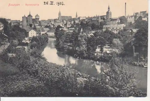 Bautzen Spreepartie Stadtpanorama ngl 85.926