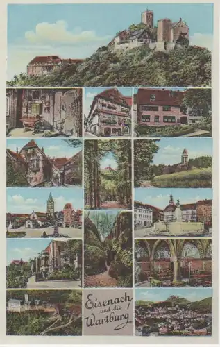 Eisenach Mehrbildkarte ngl 90.453