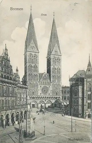 Bremen Marktplatz mit Dom gl1906 116.265