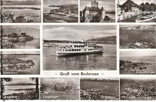 Bodensee Mehrbildkarte m.M.S.Deutschland ngl 26.075