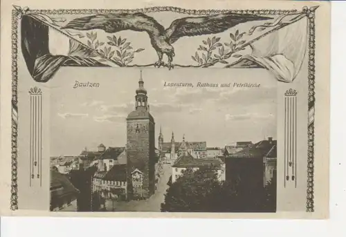 Bautzen Lauenturm Rathaus Petrikirche gl1915 85.900
