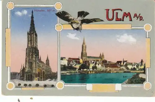 Ulm a.D. 2 x Münster und Spatz ngl 26.303